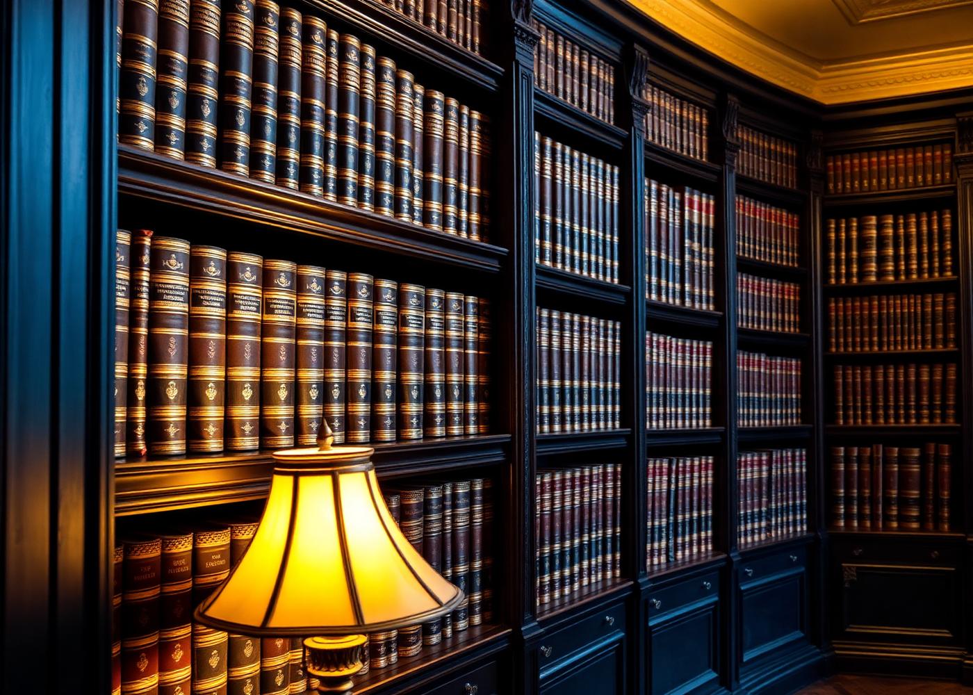 Antique legal library