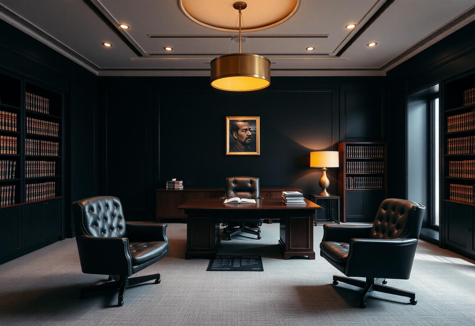 Sophisticated law firm interior