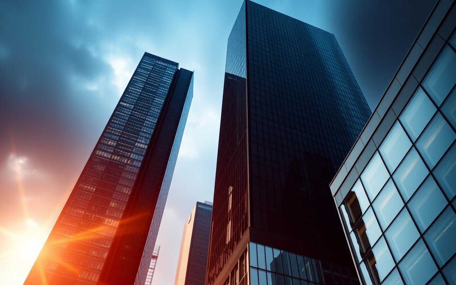 Modern corporate skyline